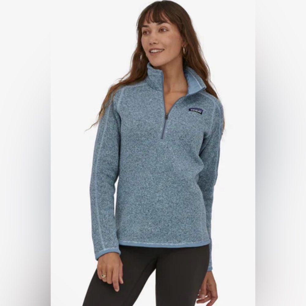 Patagonia Better Sweater Steam Blue 1/4 zip sz S